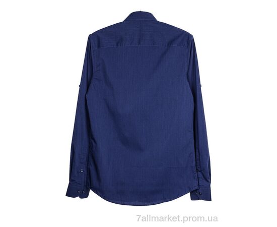 Чоловіча сорочка Весна/осінь SDK7363 navy (24 шт. р.сіткаS-3XL) "Enrico" недорого оптом від прямого постачальника, зображення 2