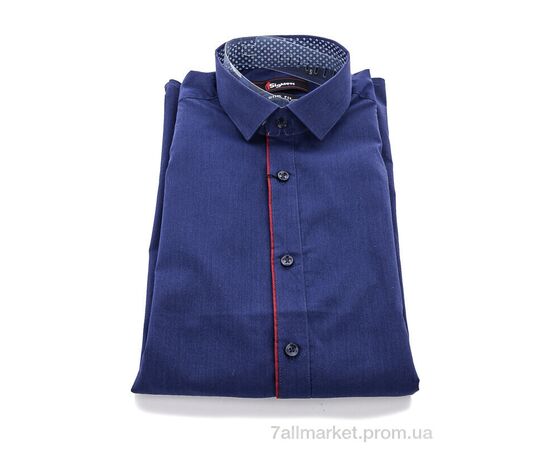Чоловіча сорочка Весна/осінь SDK7363 navy (24 шт. р.сіткаS-3XL) "Enrico" недорого оптом від прямого постачальника, зображення 4