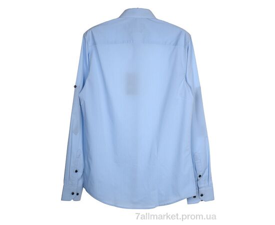 Чоловіча сорочка Весна/осінь SDK7366 l.blue (24 шт. р.сіткаS-3XL) "Enrico" недорого оптом від прямого постачальника, зображення 2