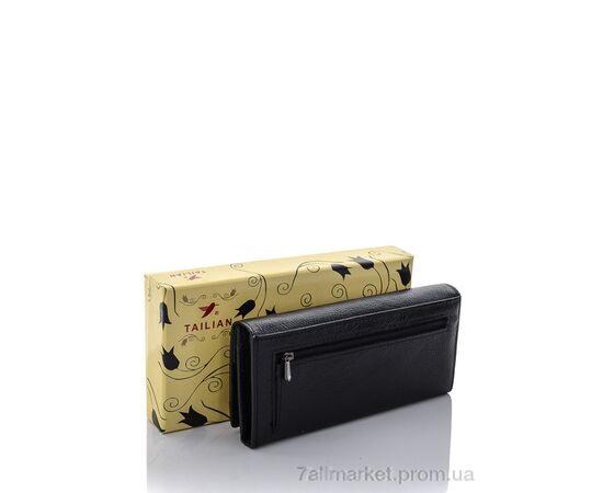 Фотография Кошелек женский T8202-3H09B black 9*18*2 см, "GLAMORTA" недорого оптом от прямого поставщика, изображение 2