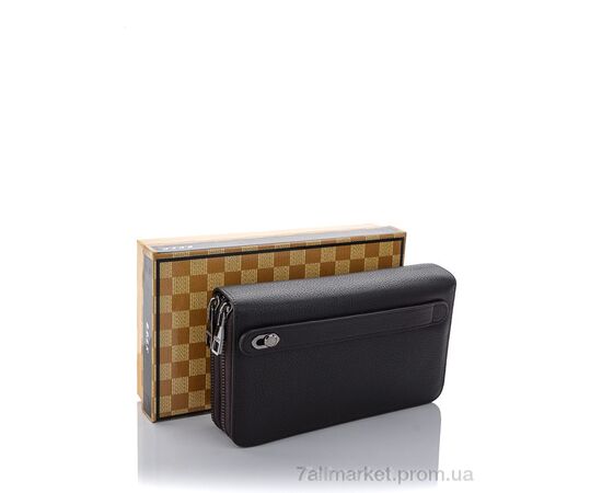 Барсетка чоловіча BK001-59020B brown 12*21*4 см, "GLAMORTA" недорого оптом від прямого постачальника, зображення 2
