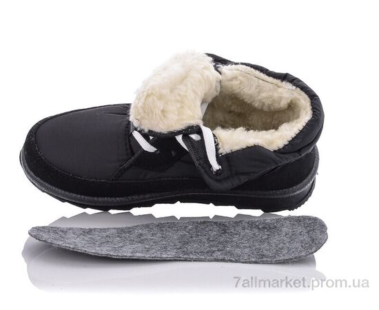 Дутики жіночі утеплені Зима 117N чор.ч/п (8 пар р.37-41) "Selena" недорого оптом від прямого постачальника, зображення 3