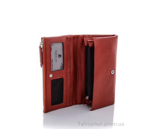 Фотография Кошелек женский C0-81A brick red 10*19*2 см, "GLAMORTA" недорого оптом от прямого поставщика, изображение 3