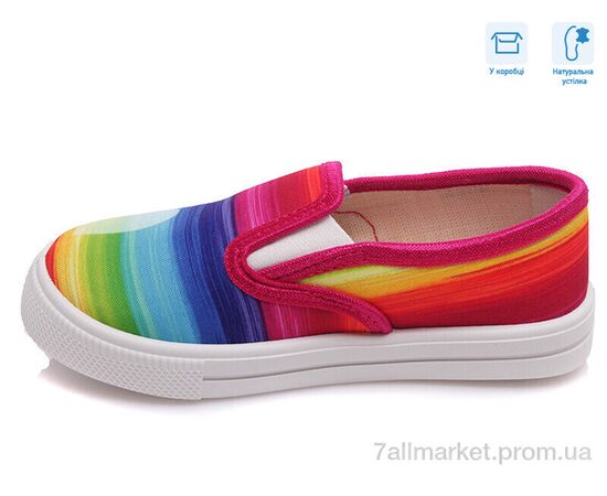 Фотография Слипоны детские без шнурков Весна/осень R107850203 (8 пар р.27-34) "Weestep" недорого оптом от прямого поставщика, изображение 2