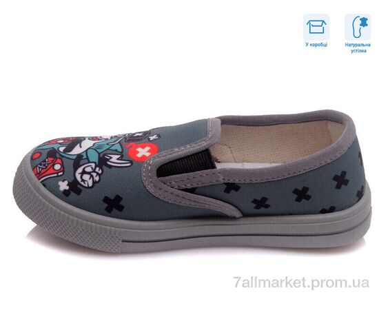 Фотография Слипоны детские без шнурков Весна/осень R107850217 (8 пар р.27-34) "Weestep" недорого оптом от прямого поставщика, изображение 2