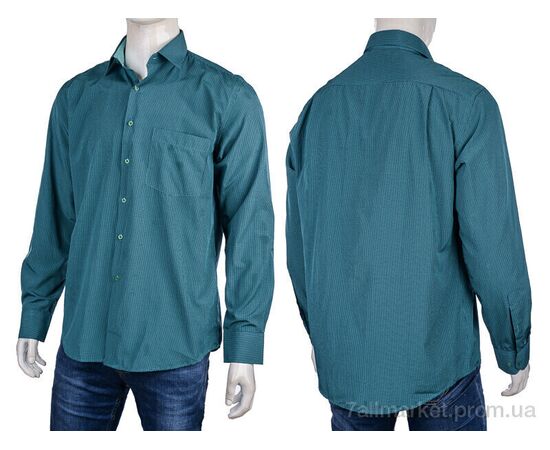 Чоловіча сорочка Весна/осінь 2476 green (24 шт. р.сітка39-46) "Enrico" недорого оптом від прямого постачальника, зображення 4