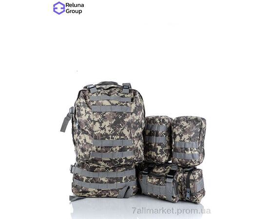 Фотография Тактический рюкзак Весна/осень 8143 grey (2 шт. р.сетка ) "Reluna Group" недорого оптом от прямого поставщика, изображение 4