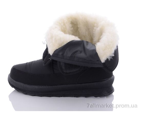 Дутики жіночі утеплені Зима 112-8снеж. чор.ч/п (8 пар р.37-41) "Selena" недорого оптом від прямого постачальника, зображення 2