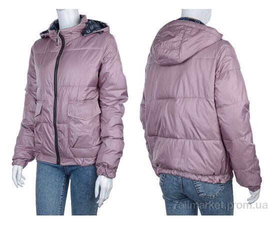 Куртка жіноча Весна/осінь 2830-253-4 pink (4 шт. р.сіткаM-2XL) "Мир" недорого оптом від прямого постачальника, зображення 3