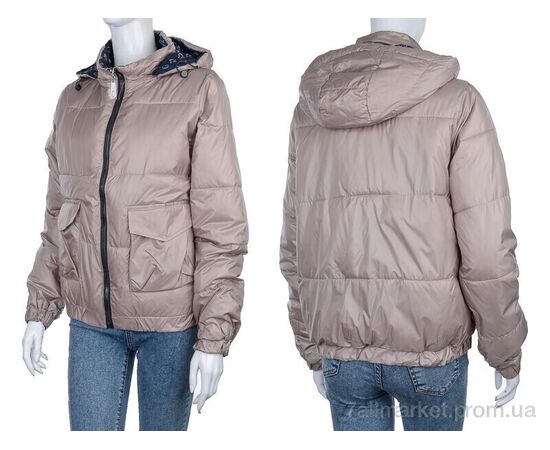 Куртка жіноча Весна/осінь 2830-253-6 beige (4 шт. р.сіткаM-2XL) "Мир" недорого оптом від прямого постачальника, зображення 3