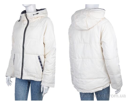 Куртка жіноча Весна/осінь 2830-215-3 white (4 шт. р.сіткаM-2XL) "Мир" недорого оптом від прямого постачальника, зображення 3