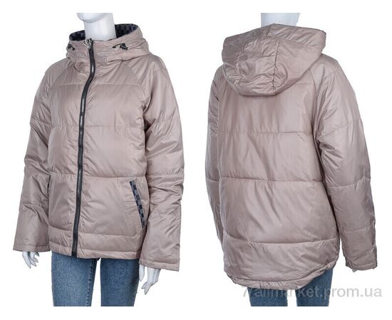 Куртка жіноча Весна/осінь 2830-215-4 beige (4 шт. р.сіткаM-2XL) "Мир" недорого оптом від прямого постачальника, зображення 3