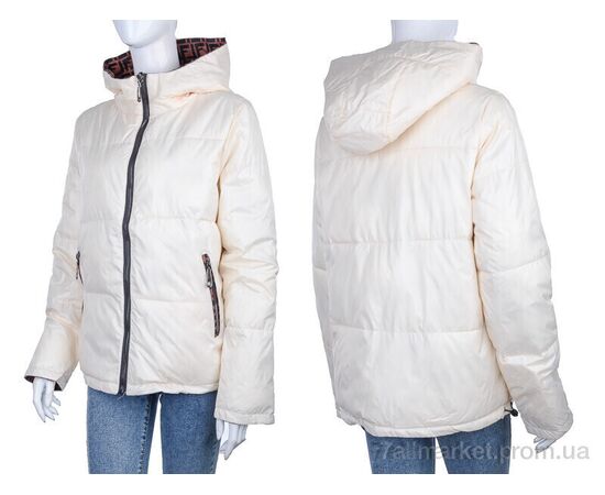Куртка жіноча Весна/осінь 2830-213-2 white (4 шт. р.сіткаM-2XL) "Мир" недорого оптом від прямого постачальника, зображення 3