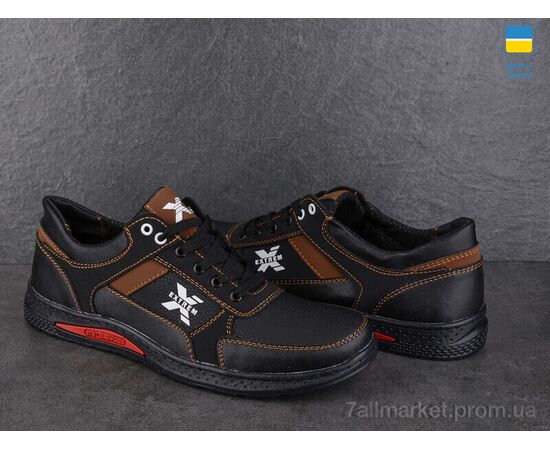 Кросівки чоловічі модні Весна/осінь SunShine КР40Е чорно-рудий (8 пар р.40-45) "Paolla" недорого оптом від прямого постачальника, зображення 2