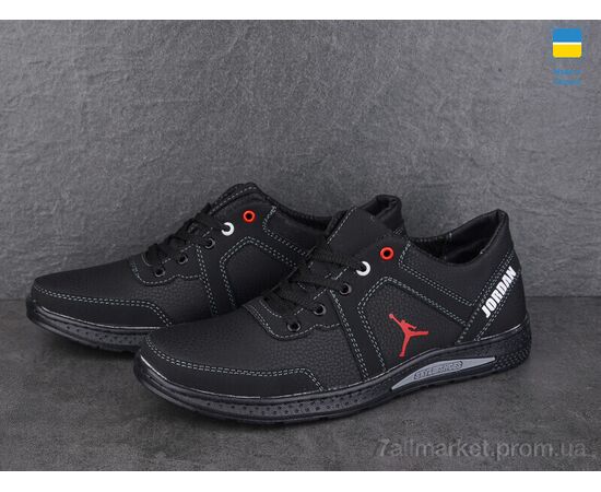Кросівки чоловічі модні Весна/осінь SunShine КР37J чорний (8 пар р.40-45) "Paolla" недорого оптом від прямого постачальника, зображення 3