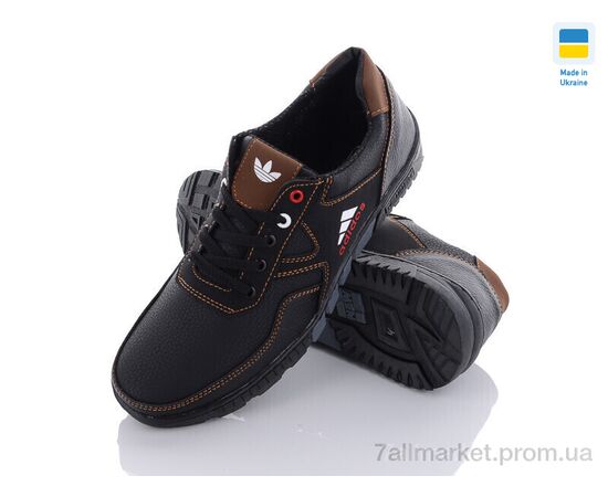 Кросівки чоловічі модні Весна/осінь SunShine КР38A чорно-рудий (8 пар р.40-45) "Paolla" недорого оптом від прямого постачальника, зображення 2