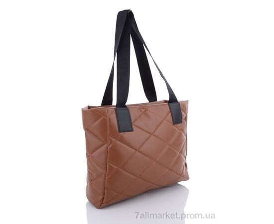 Жіноча сумка 2049-4 brown 28*34*9 см, "David Polo" недорого оптом від прямого постачальника, зображення 2