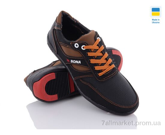 Кросівки чоловічі модні Весна/осінь KP20 чорно-рудий (8 пар р.40-45) "Paolla" недорого оптом від прямого постачальника, зображення 2