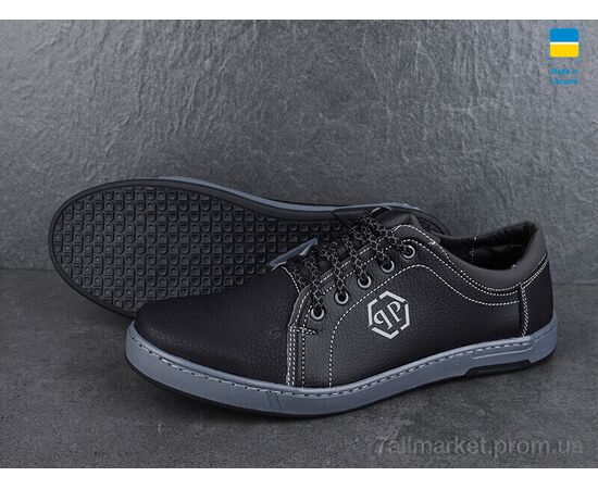 Кросівки чоловічі модні Весна/осінь Yulius 75 чорний сп. (8 пар р.40-45) "Paolla" недорого оптом від прямого постачальника, зображення 3