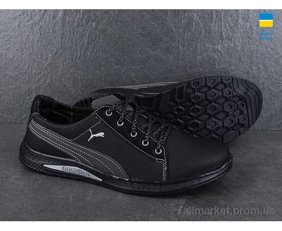 Кросівки чоловічі модні Весна/осінь Yulius 59-3 чорний (8 пар р.40-45) "Paolla" недорого оптом від прямого постачальника, зображення 3