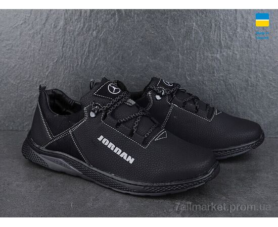 Кросівки чоловічі модні Весна/осінь Yulius 98 чорний (8 пар р.40-45) "Paolla" недорого оптом від прямого постачальника, зображення 3