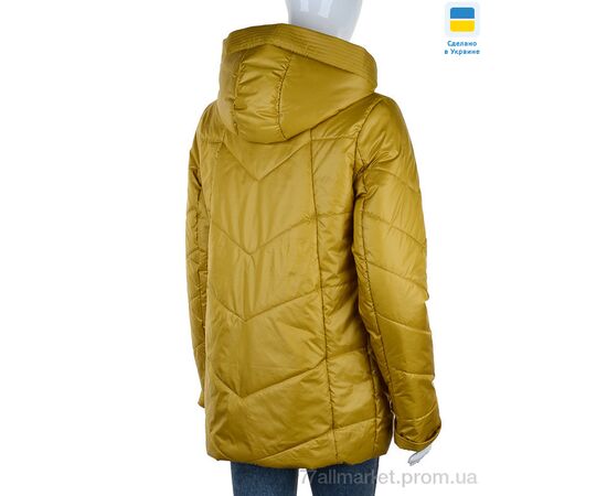 Куртка жіноча Весна/осінь Весна 1 гірчиця (6 шт. р.сітка48-58) "Tatiana-DIVO" недорого оптом від прямого постачальника, зображення 2