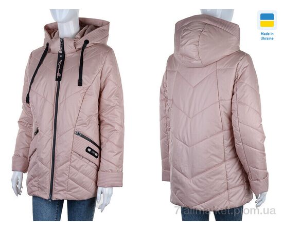 Куртка жіноча Весна/осінь Весна 1 рожевий (6 шт. р.сітка48-58) "Tatiana-DIVO" недорого оптом від прямого постачальника, зображення 3