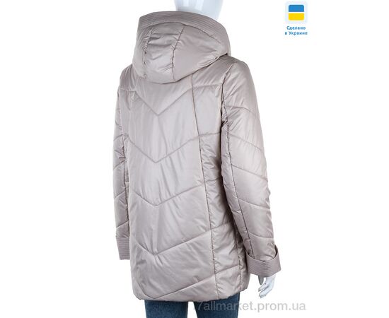 Куртка жіноча Весна/осінь Весна 1 бежевий (6 шт. р.сітка48-58) "Tatiana-DIVO" недорого оптом від прямого постачальника, зображення 2