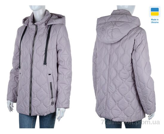 Куртка жіноча Весна/осінь Хвиля рожевий (6 шт. р.сітка48-58) "Tatiana-DIVO" недорого оптом від прямого постачальника, зображення 3