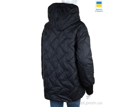 Куртка жіноча Весна/осінь K311 чорно-жовтий (6 шт. р.сітка48-58) "Tatiana-DIVO" недорого оптом від прямого постачальника, зображення 2