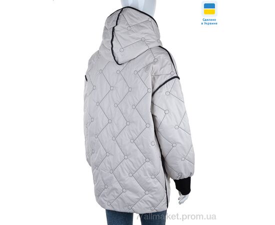 Куртка жіноча Весна/осінь K311 перлина (6 шт. р.сітка48-58) "Tatiana-DIVO" недорого оптом від прямого постачальника, зображення 2