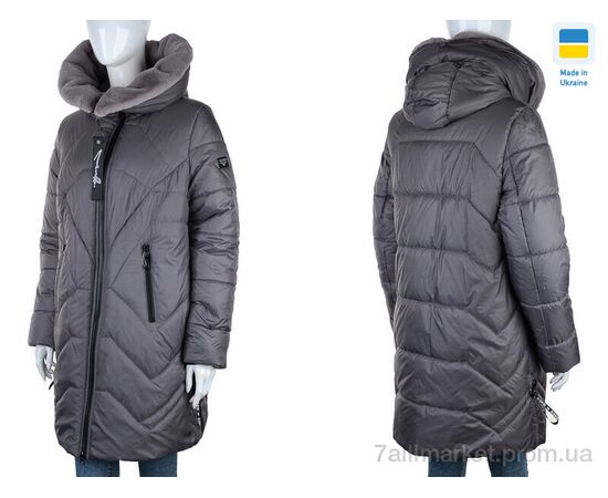 Фотография Куртка женская Зима Зима2 фіолетовий (6 шт. р.сетка 50-60) "Tatiana-DIVO" недорого оптом от прямого поставщика, изображение 4