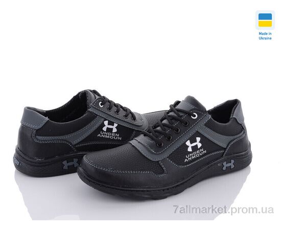 Кросівки чоловічі модні Весна/осінь SunShine KP51X чорн-сірий (8 пар р.40-45) "Paolla" недорого оптом від прямого постачальника, зображення 2