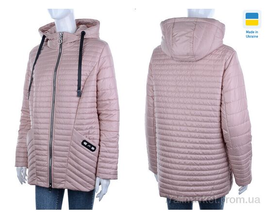 Куртка жіноча Весна/осінь Весна2 рожевий (6 шт. р.сітка48-58) "Tatiana-DIVO" недорого оптом від прямого постачальника, зображення 3