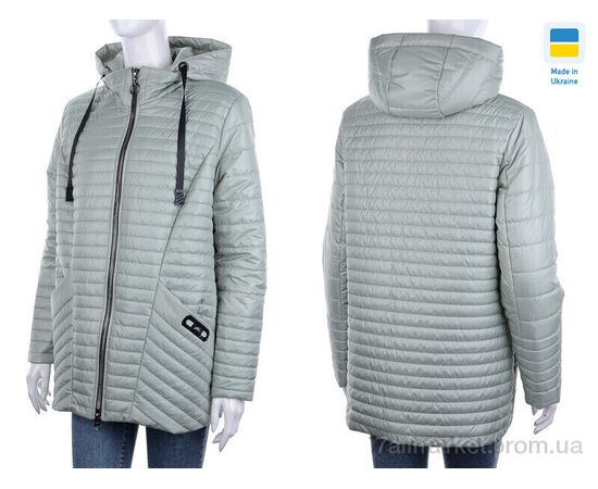 Куртка жіноча Весна/осінь Весна2 зелений (6 шт. р.сітка48-58) "Tatiana-DIVO" недорого оптом від прямого постачальника, зображення 3