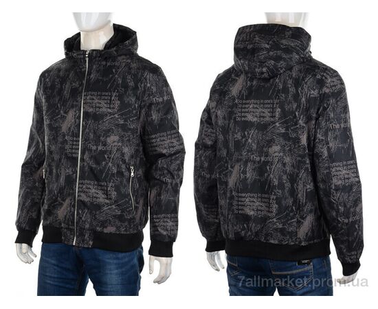 Куртка чоловіча Весна/осінь A626 brown (5 шт. р.сітка48-56) "M7" недорого оптом від прямого постачальника, зображення 3