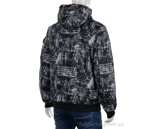 Куртка чоловіча Весна/осінь A626 black (5 шт. р.сітка48-56) "M7" недорого оптом від прямого постачальника, зображення 2