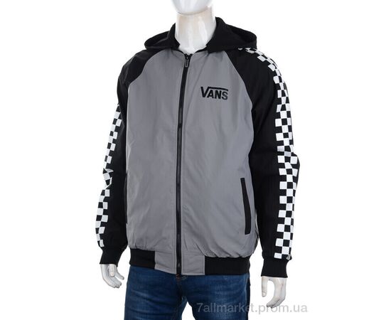 Куртка чоловіча Весна/осінь F201 grey (5 шт. р.сітка48-56) "M7" недорого оптом від прямого постачальника, зображення 2