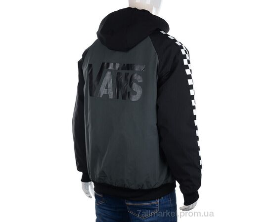 Куртка чоловіча Весна/осінь F201 d.grey (5 шт. р.сітка48-56) "M7" недорого оптом від прямого постачальника, зображення 3