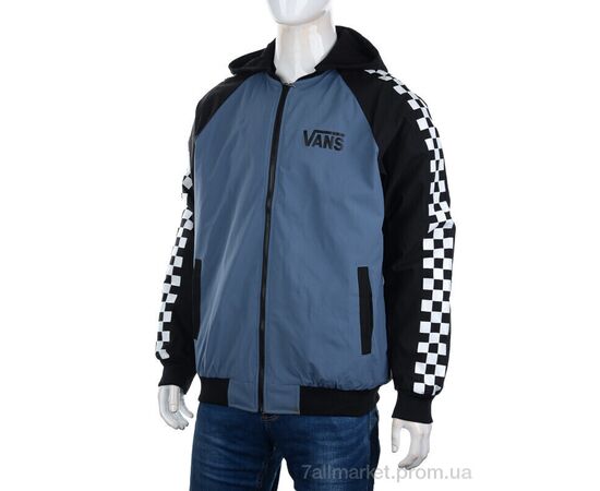 Куртка чоловіча Весна/осінь F201 blue (5 шт. р.сітка48-56) "M7" недорого оптом від прямого постачальника, зображення 2