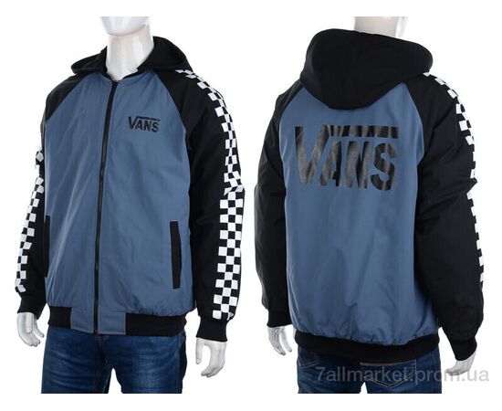 Куртка чоловіча Весна/осінь F201 blue (5 шт. р.сітка48-56) "M7" недорого оптом від прямого постачальника, зображення 4