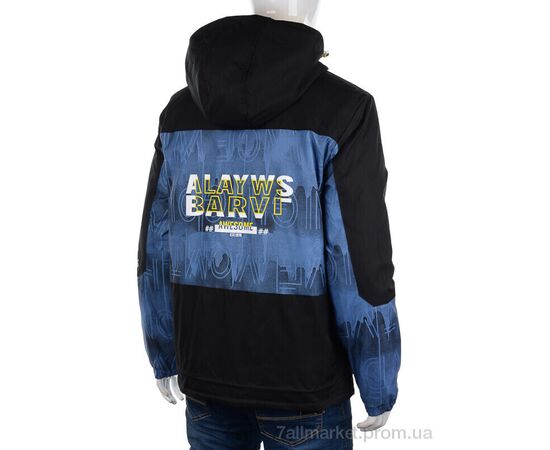 Куртка чоловіча Весна/осінь 8885 black (5 шт. р.сітка48-56) "M7" недорого оптом від прямого постачальника, зображення 2