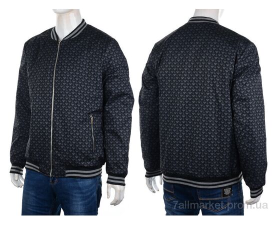 Куртка чоловіча Весна/осінь 8870 grey (5 шт. р.сітка48-56) "M7" недорого оптом від прямого постачальника, зображення 3