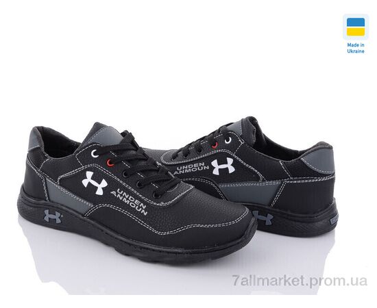 Кросівки чоловічі модні Весна/осінь SunShine KP35X чорно-cірий (8 пар р.40-45) "Paolla" недорого оптом від прямого постачальника, зображення 2