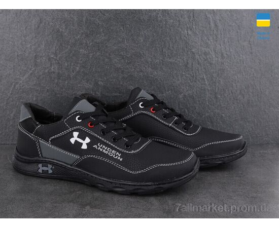 Кросівки чоловічі модні Весна/осінь SunShine KP35X чорно-cірий (8 пар р.40-45) "Paolla" недорого оптом від прямого постачальника, зображення 3