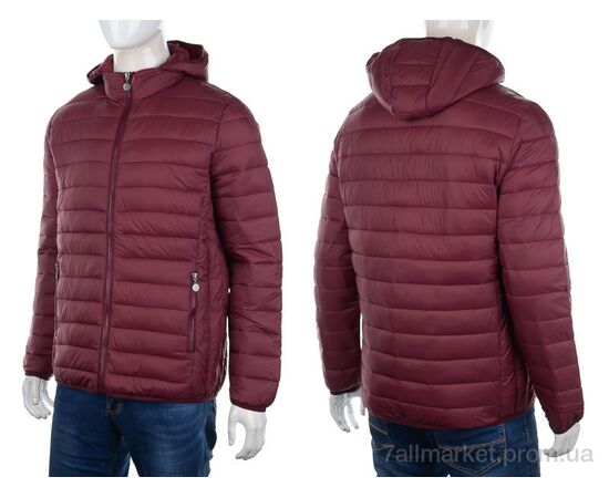 Куртка чоловіча Весна/осінь 2024 bordo (6 шт. р.сіткаM-2XL) "M7" недорого оптом від прямого постачальника, зображення 3