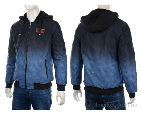 Куртка чоловіча Весна/осінь GM2222 blue (4 шт. р.сіткаL-3XL) "M7" недорого оптом від прямого постачальника, зображення 3