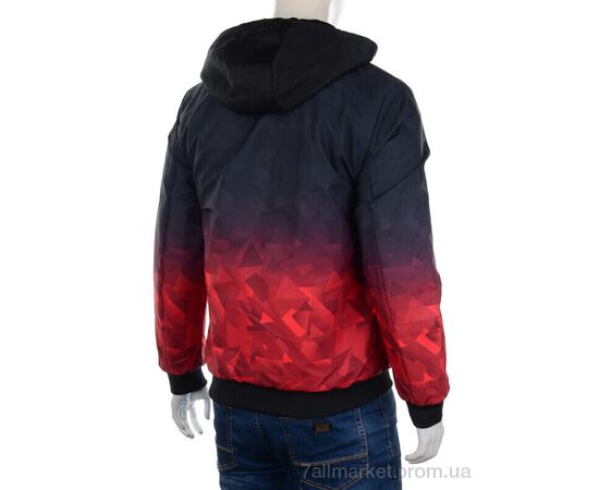 Куртка чоловіча Весна/осінь GM2222 red (4 шт. р.сіткаL-3XL) "M7" недорого оптом від прямого постачальника, зображення 2