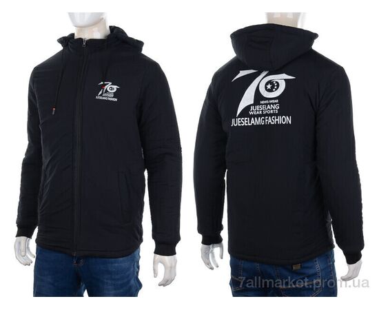 Куртка чоловіча Весна/осінь K308 black (3 шт. р.сіткаXL-3XL) "M7" недорого оптом від прямого постачальника, зображення 4