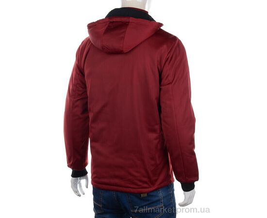 Куртка чоловіча Весна/осінь K308 bordo (3 шт. р.сіткаXL-3XL) "M7" недорого оптом від прямого постачальника, зображення 2